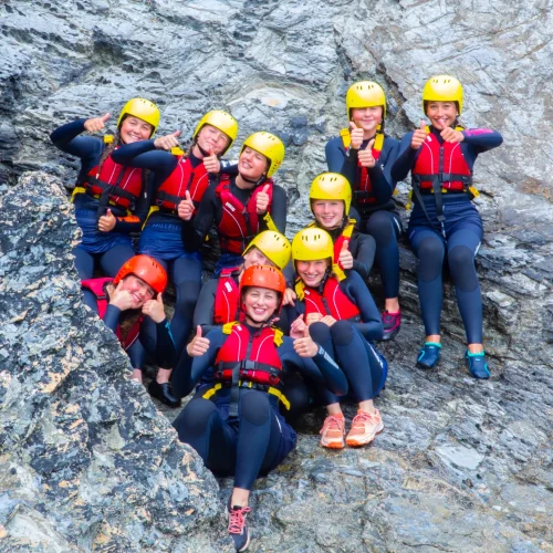 Coasteering at Year 9 camp